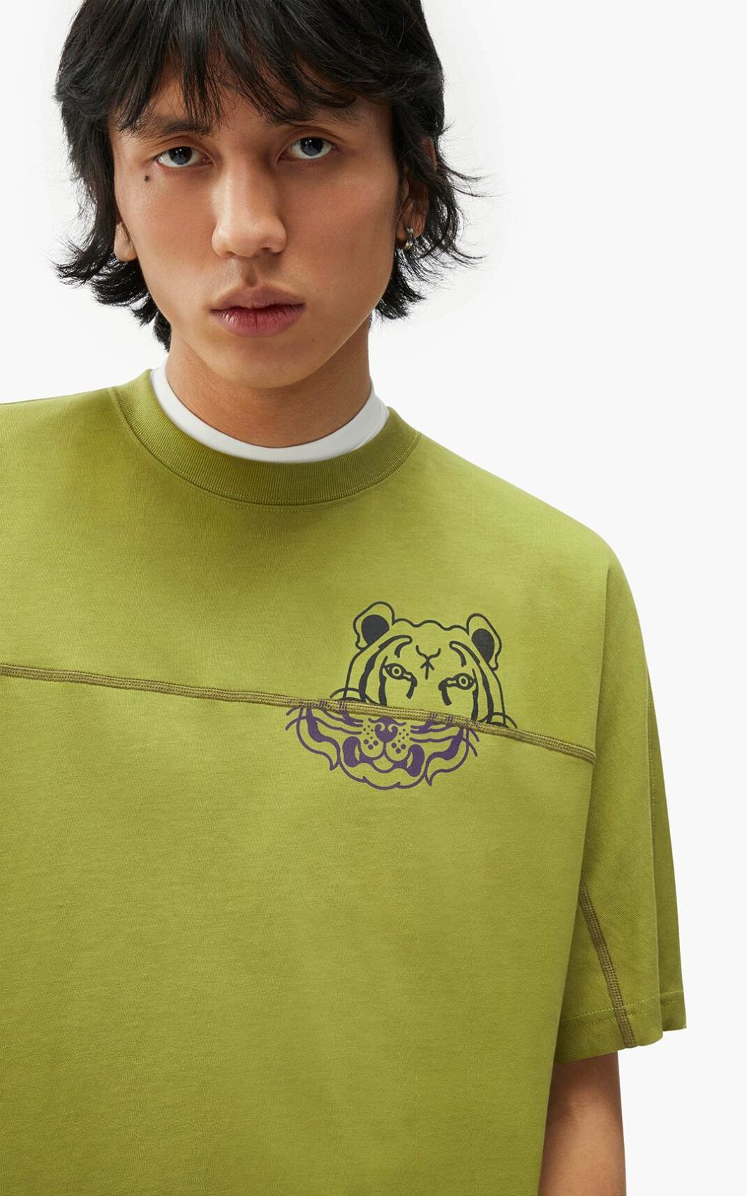 Kenzo K Tiger oversized Póló Férfi Olivazöld | ID.055965